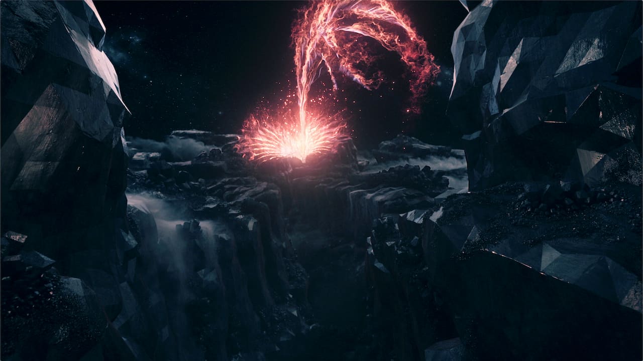 Magical phoenix for a theme park