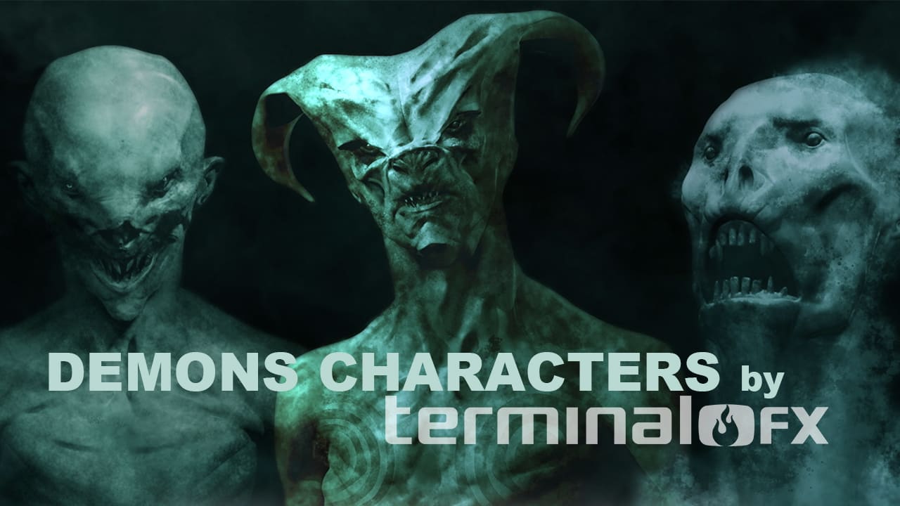 Concept art and character work for horror TV series